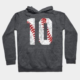 Vintage #10 Baseball Laces Baseball Mom Jersey Love Baseball T-shirt Hoodie